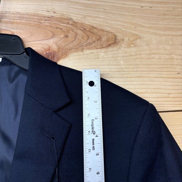 Joseph Abboud Blazer Size 46 XL Blue Navy Coat 2 Button Reda Wool SX Nch NEW - Picture 10 of 15